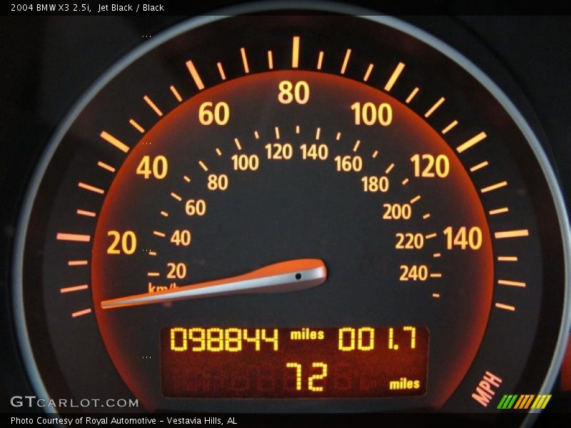 Jet Black / Black 2004 BMW X3 2.5i