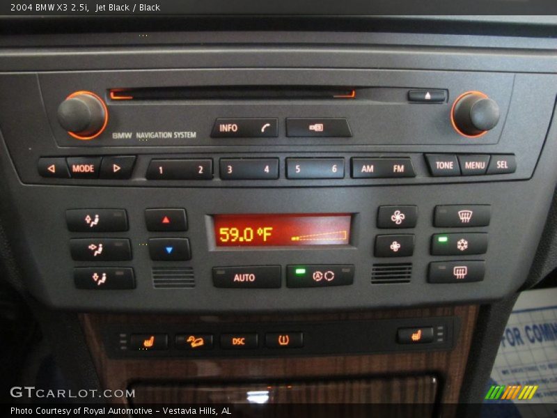 Jet Black / Black 2004 BMW X3 2.5i