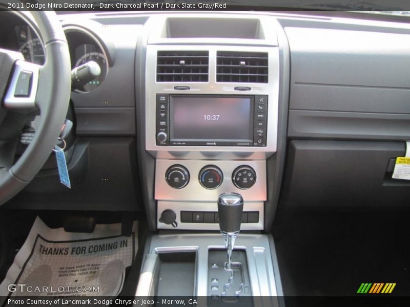 Dark Charcoal Pearl / Dark Slate Gray/Red 2011 Dodge Nitro Detonator