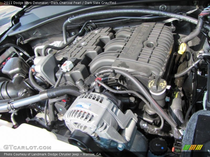 Dark Charcoal Pearl / Dark Slate Gray/Red 2011 Dodge Nitro Detonator