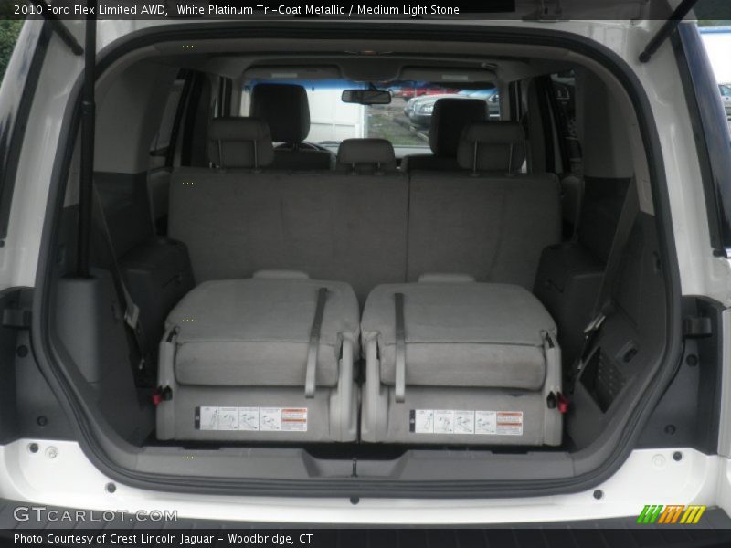 White Platinum Tri-Coat Metallic / Medium Light Stone 2010 Ford Flex Limited AWD