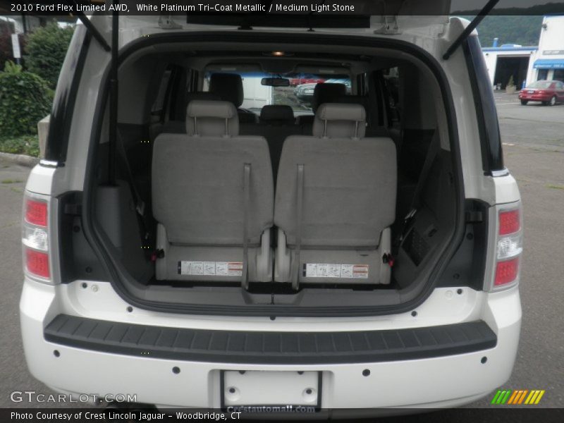 White Platinum Tri-Coat Metallic / Medium Light Stone 2010 Ford Flex Limited AWD