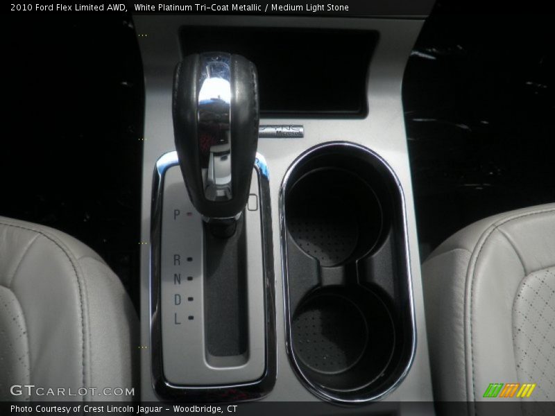 White Platinum Tri-Coat Metallic / Medium Light Stone 2010 Ford Flex Limited AWD