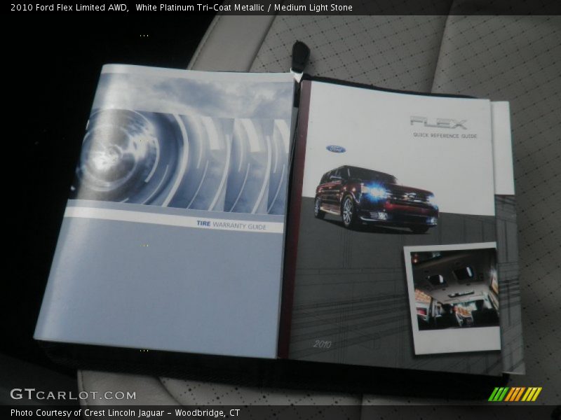 White Platinum Tri-Coat Metallic / Medium Light Stone 2010 Ford Flex Limited AWD