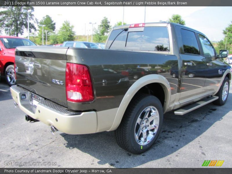  2011 Ram 1500 Laramie Longhorn Crew Cab 4x4 Sagebrush Pearl