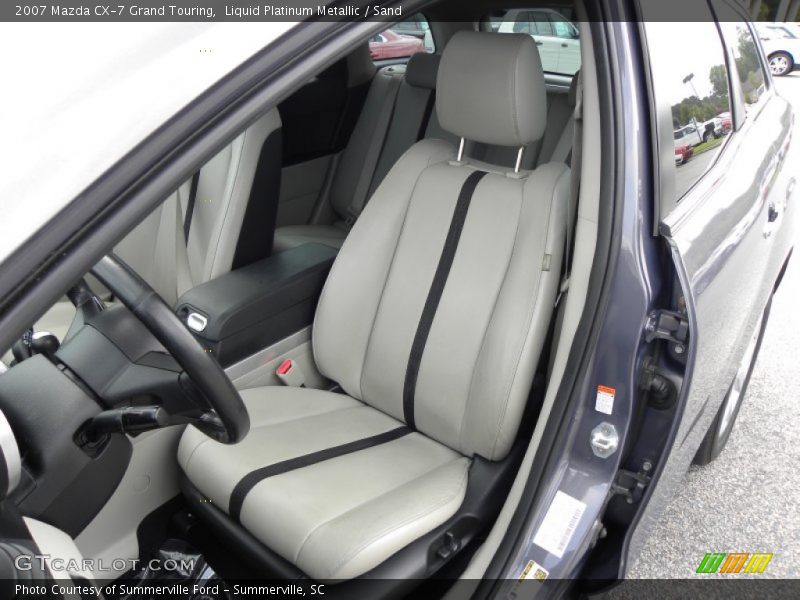 Liquid Platinum Metallic / Sand 2007 Mazda CX-7 Grand Touring
