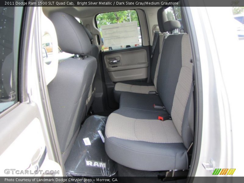 Bright Silver Metallic / Dark Slate Gray/Medium Graystone 2011 Dodge Ram 1500 SLT Quad Cab