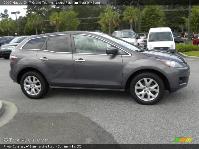 Liquid Platinum Metallic / Sand 2007 Mazda CX-7 Grand Touring