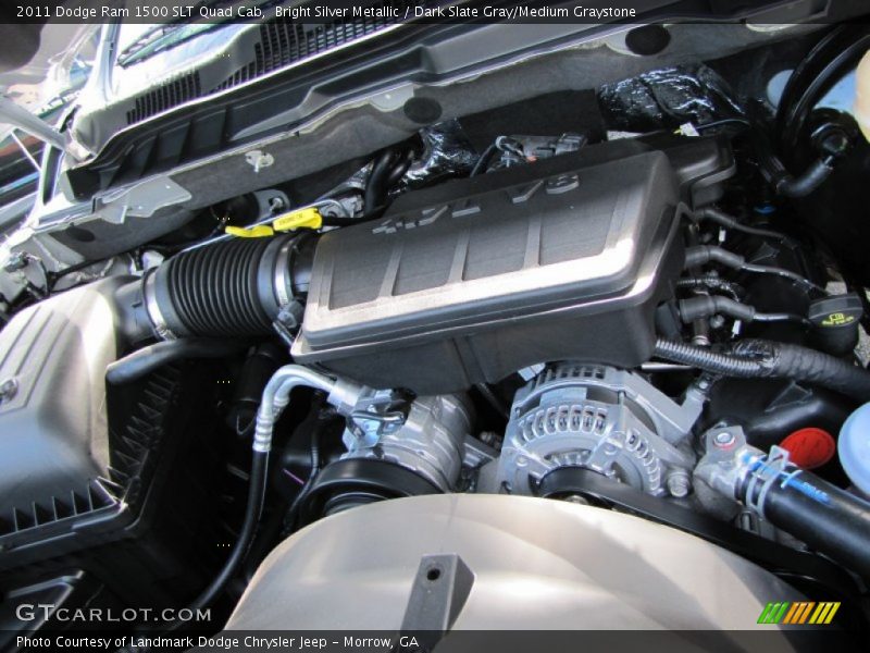 Bright Silver Metallic / Dark Slate Gray/Medium Graystone 2011 Dodge Ram 1500 SLT Quad Cab