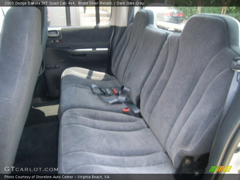 Bright Silver Metallic / Dark Slate Gray 2003 Dodge Dakota SXT Quad Cab 4x4