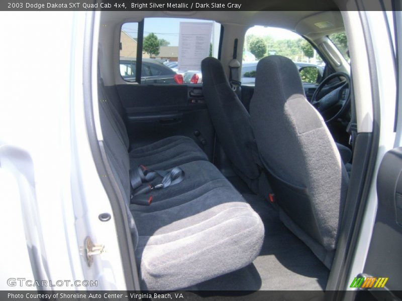 Bright Silver Metallic / Dark Slate Gray 2003 Dodge Dakota SXT Quad Cab 4x4
