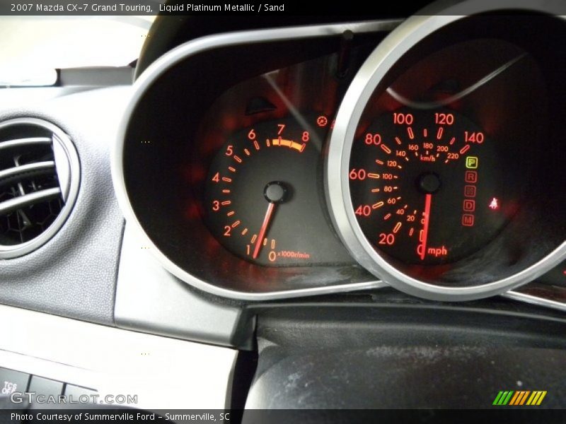 Liquid Platinum Metallic / Sand 2007 Mazda CX-7 Grand Touring