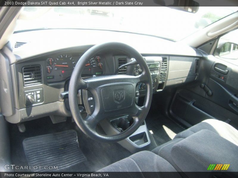  2003 Dakota SXT Quad Cab 4x4 Dark Slate Gray Interior