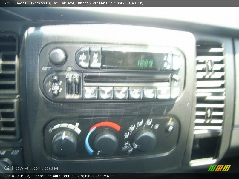 Bright Silver Metallic / Dark Slate Gray 2003 Dodge Dakota SXT Quad Cab 4x4