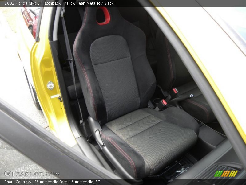 Yellow Pearl Metallic / Black 2002 Honda Civic Si Hatchback