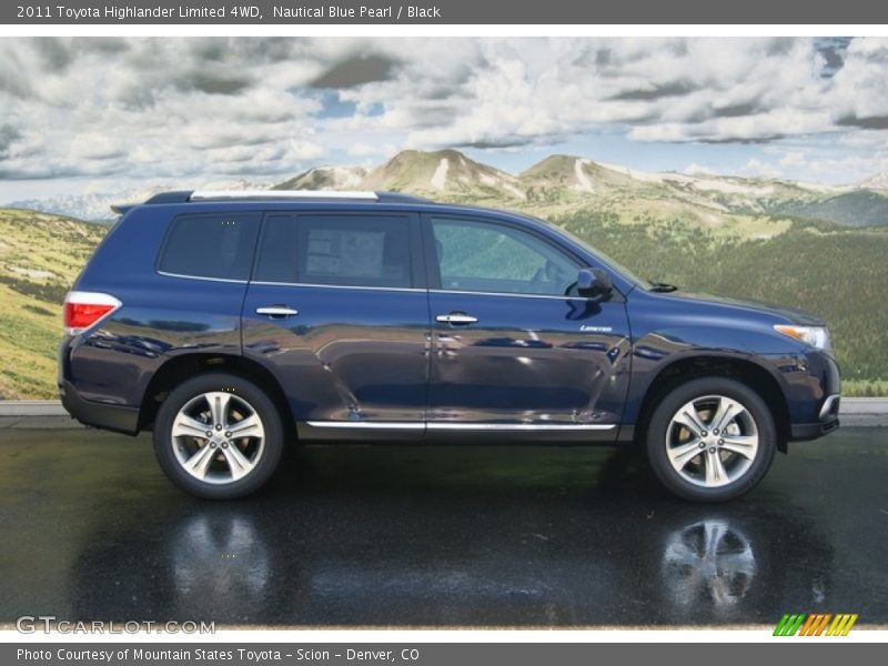 Nautical Blue Pearl / Black 2011 Toyota Highlander Limited 4WD