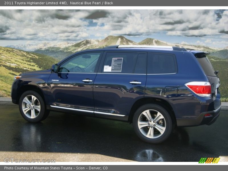 Nautical Blue Pearl / Black 2011 Toyota Highlander Limited 4WD