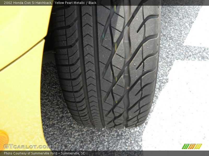Yellow Pearl Metallic / Black 2002 Honda Civic Si Hatchback