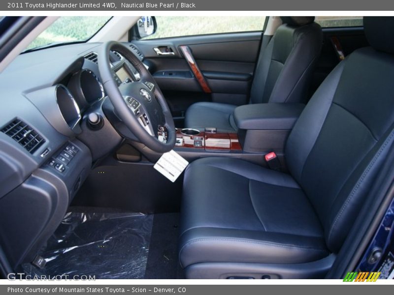 Nautical Blue Pearl / Black 2011 Toyota Highlander Limited 4WD