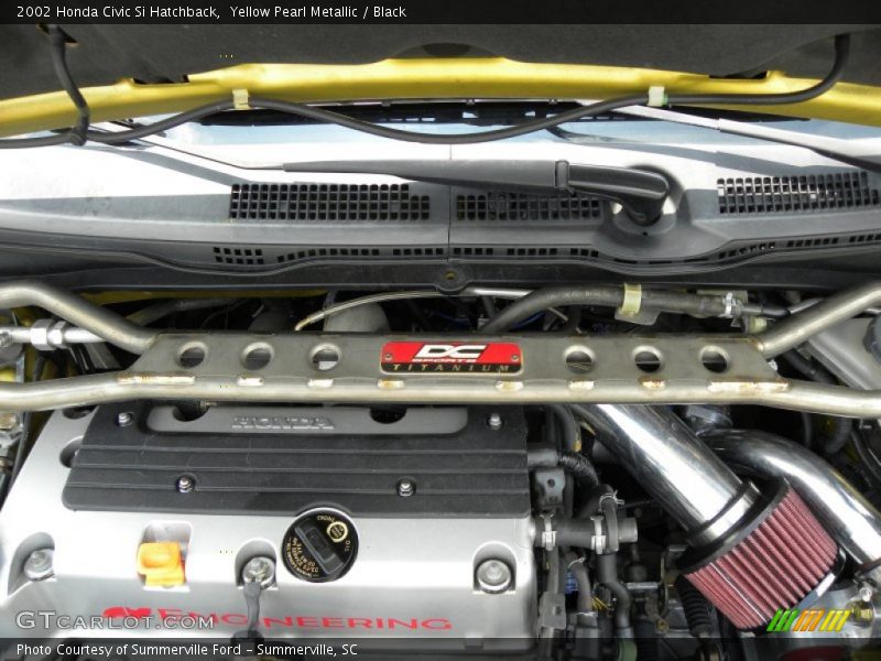 Yellow Pearl Metallic / Black 2002 Honda Civic Si Hatchback
