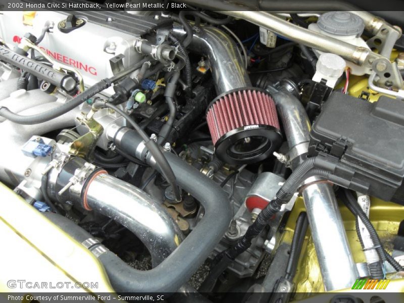 Yellow Pearl Metallic / Black 2002 Honda Civic Si Hatchback