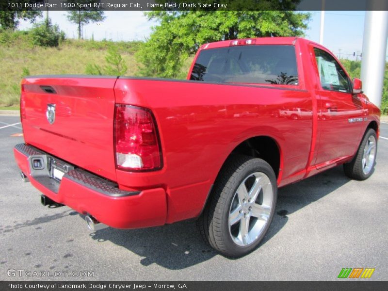 Flame Red / Dark Slate Gray 2011 Dodge Ram 1500 Sport R/T Regular Cab