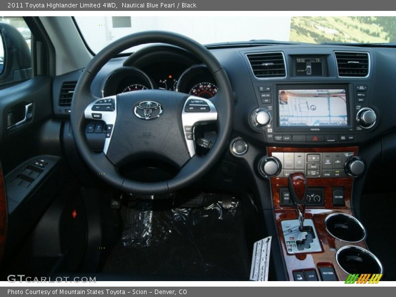 Nautical Blue Pearl / Black 2011 Toyota Highlander Limited 4WD