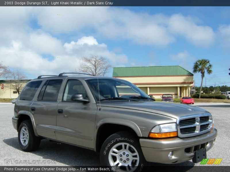 Light Khaki Metallic / Dark Slate Gray 2003 Dodge Durango SLT