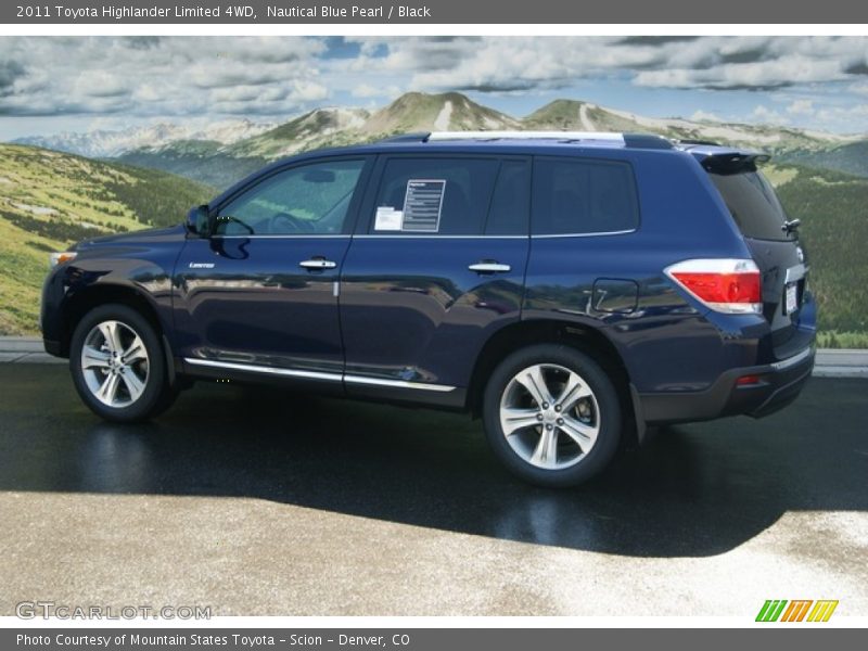 Nautical Blue Pearl / Black 2011 Toyota Highlander Limited 4WD