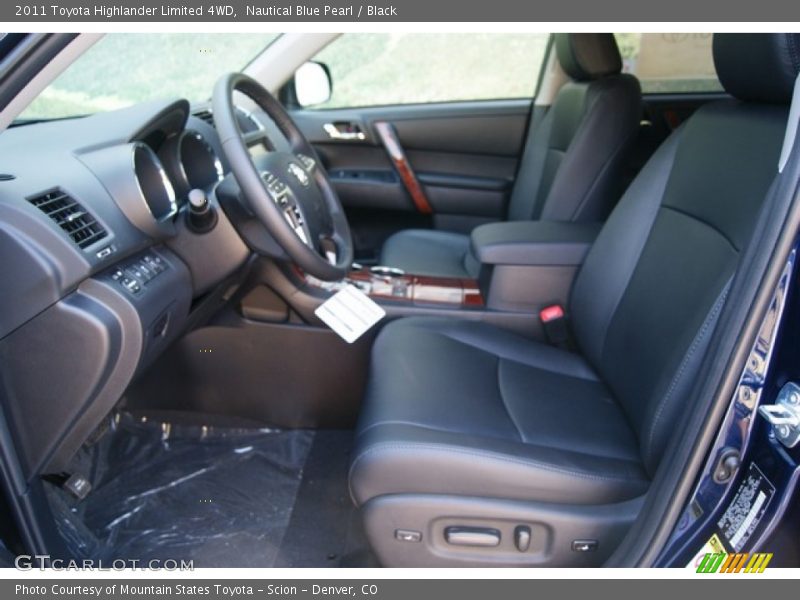 Nautical Blue Pearl / Black 2011 Toyota Highlander Limited 4WD