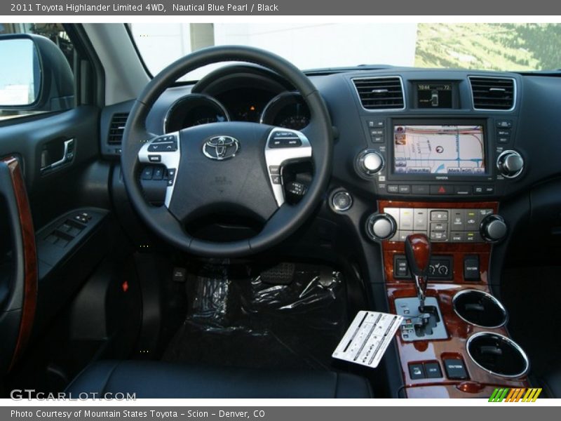 Nautical Blue Pearl / Black 2011 Toyota Highlander Limited 4WD