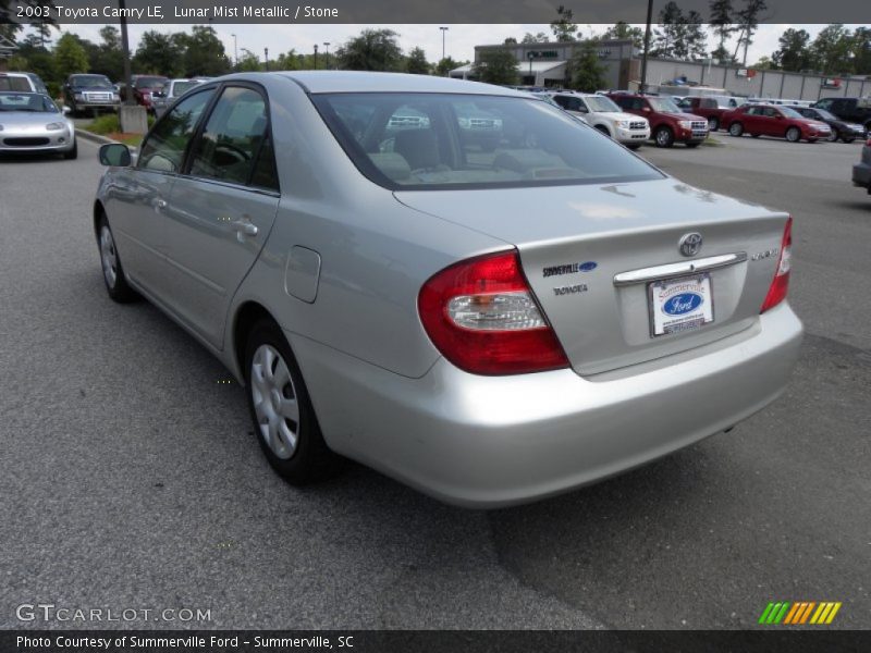 Lunar Mist Metallic / Stone 2003 Toyota Camry LE