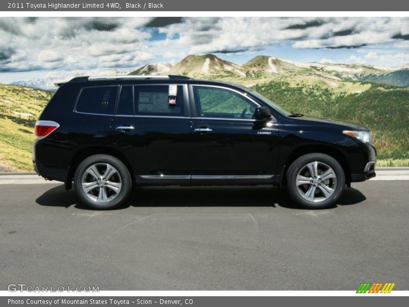 Black / Black 2011 Toyota Highlander Limited 4WD