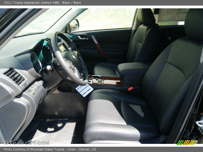 Black / Black 2011 Toyota Highlander Limited 4WD