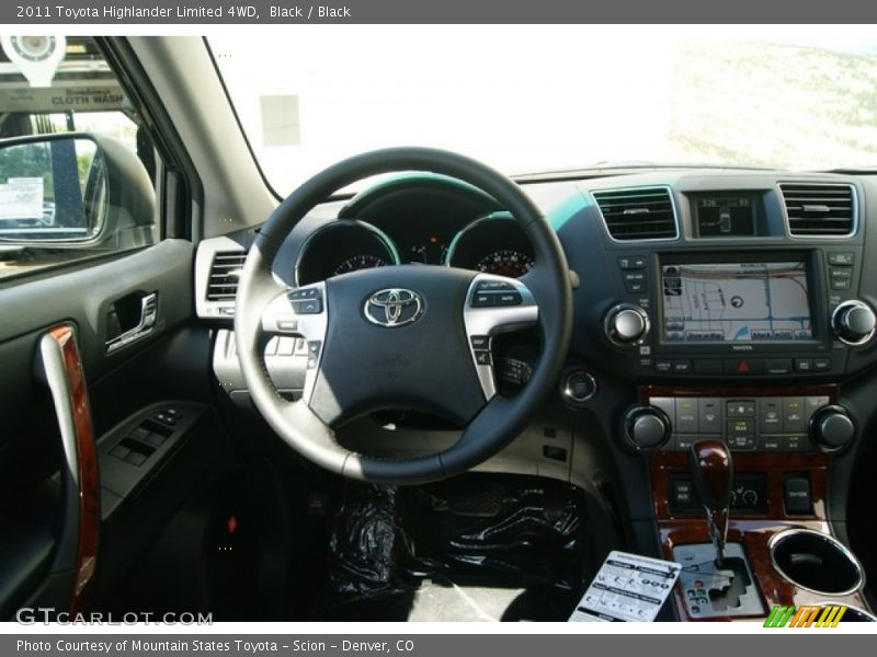 Black / Black 2011 Toyota Highlander Limited 4WD