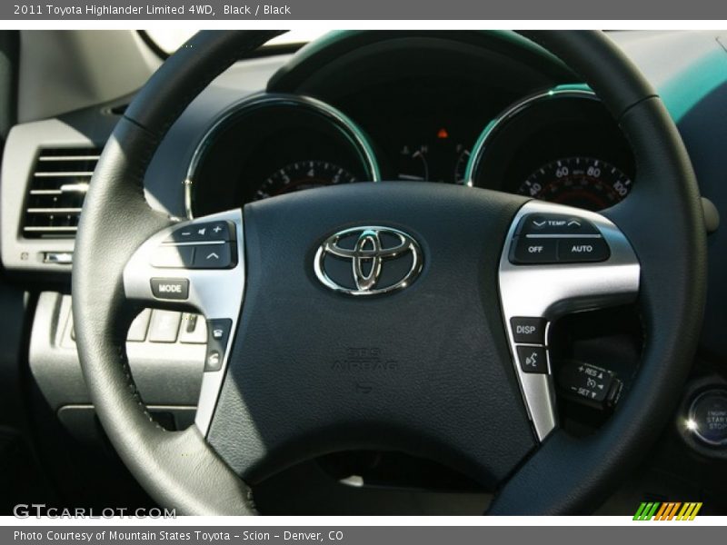 Black / Black 2011 Toyota Highlander Limited 4WD