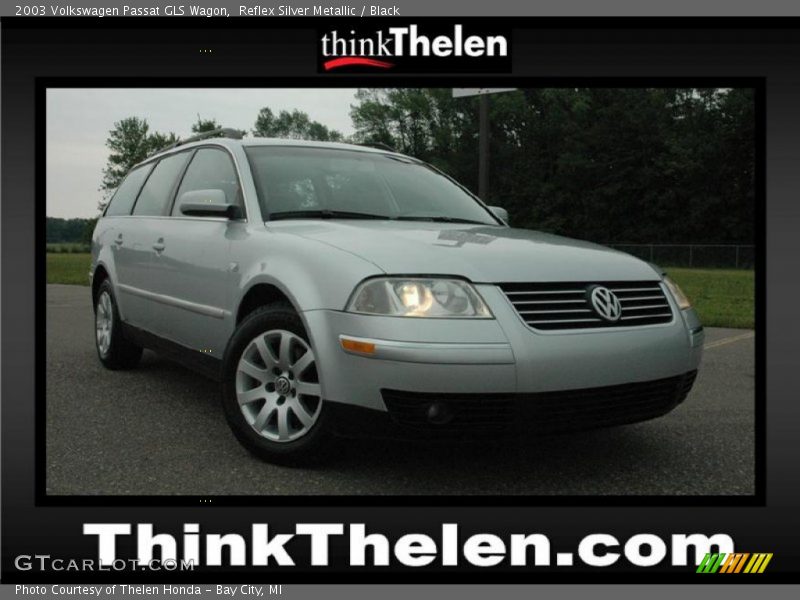 Reflex Silver Metallic / Black 2003 Volkswagen Passat GLS Wagon