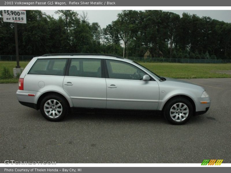 Reflex Silver Metallic / Black 2003 Volkswagen Passat GLS Wagon