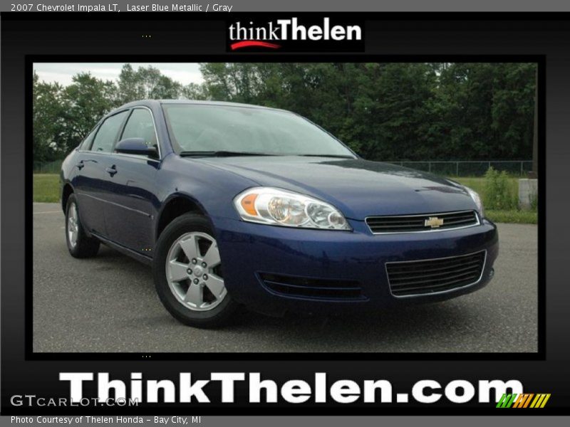 Laser Blue Metallic / Gray 2007 Chevrolet Impala LT