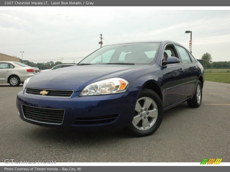 Laser Blue Metallic / Gray 2007 Chevrolet Impala LT