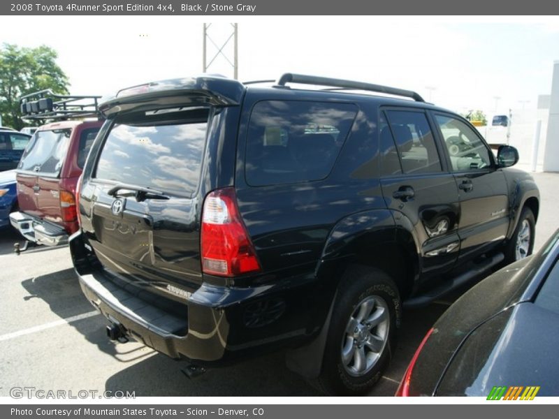 Black / Stone Gray 2008 Toyota 4Runner Sport Edition 4x4
