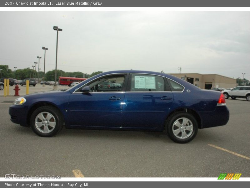 Laser Blue Metallic / Gray 2007 Chevrolet Impala LT