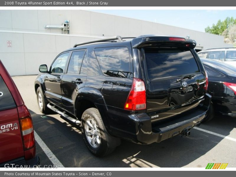 Black / Stone Gray 2008 Toyota 4Runner Sport Edition 4x4