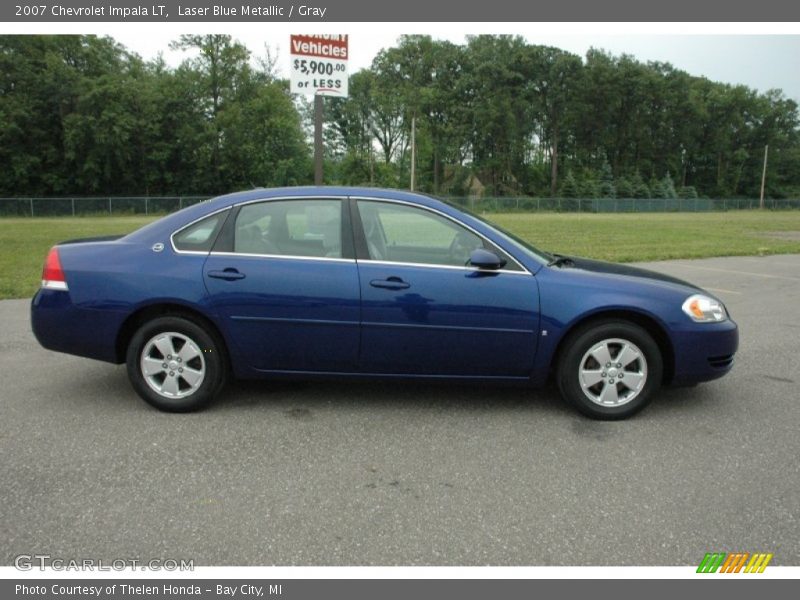 Laser Blue Metallic / Gray 2007 Chevrolet Impala LT