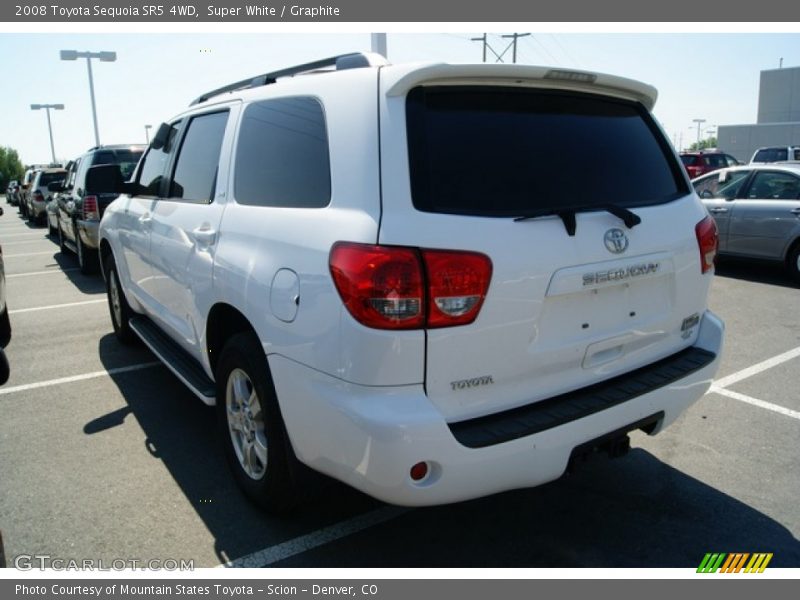 Super White / Graphite 2008 Toyota Sequoia SR5 4WD