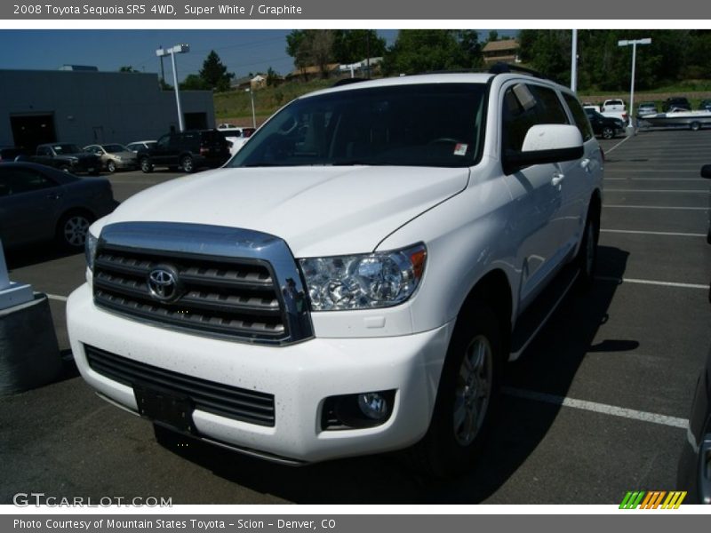 Super White / Graphite 2008 Toyota Sequoia SR5 4WD