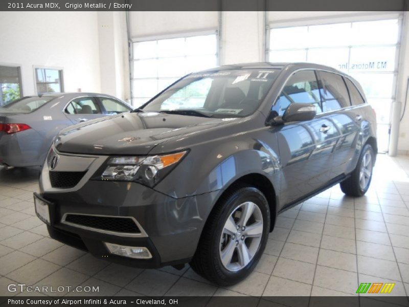 Grigio Metallic / Ebony 2011 Acura MDX