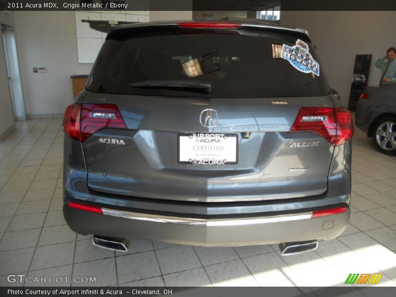 Grigio Metallic / Ebony 2011 Acura MDX