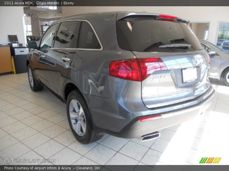 Grigio Metallic / Ebony 2011 Acura MDX