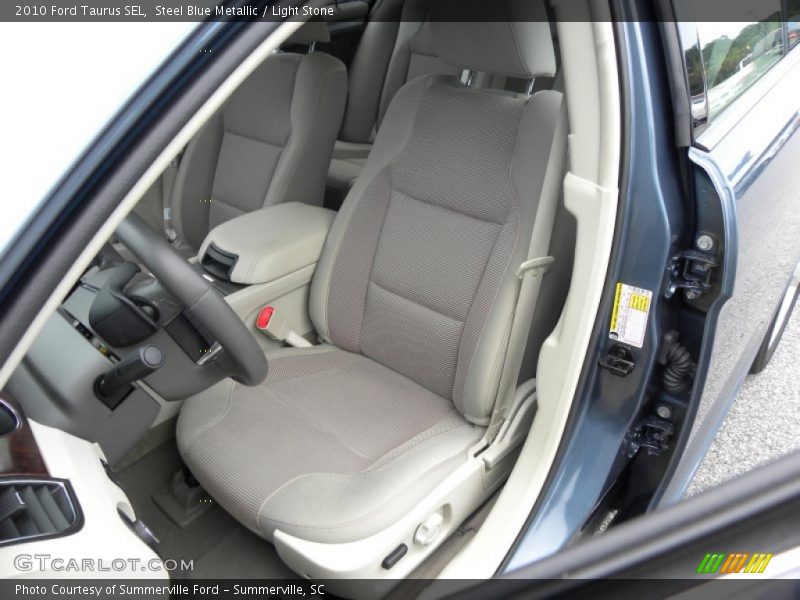 Steel Blue Metallic / Light Stone 2010 Ford Taurus SEL